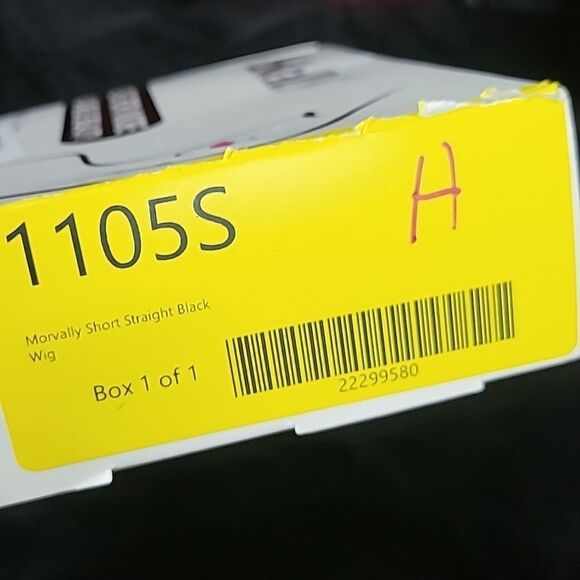 Morvally Short Straight Black Wig with Bangs Natural Looking Heat Resistant Hair - Picture 4 of 6